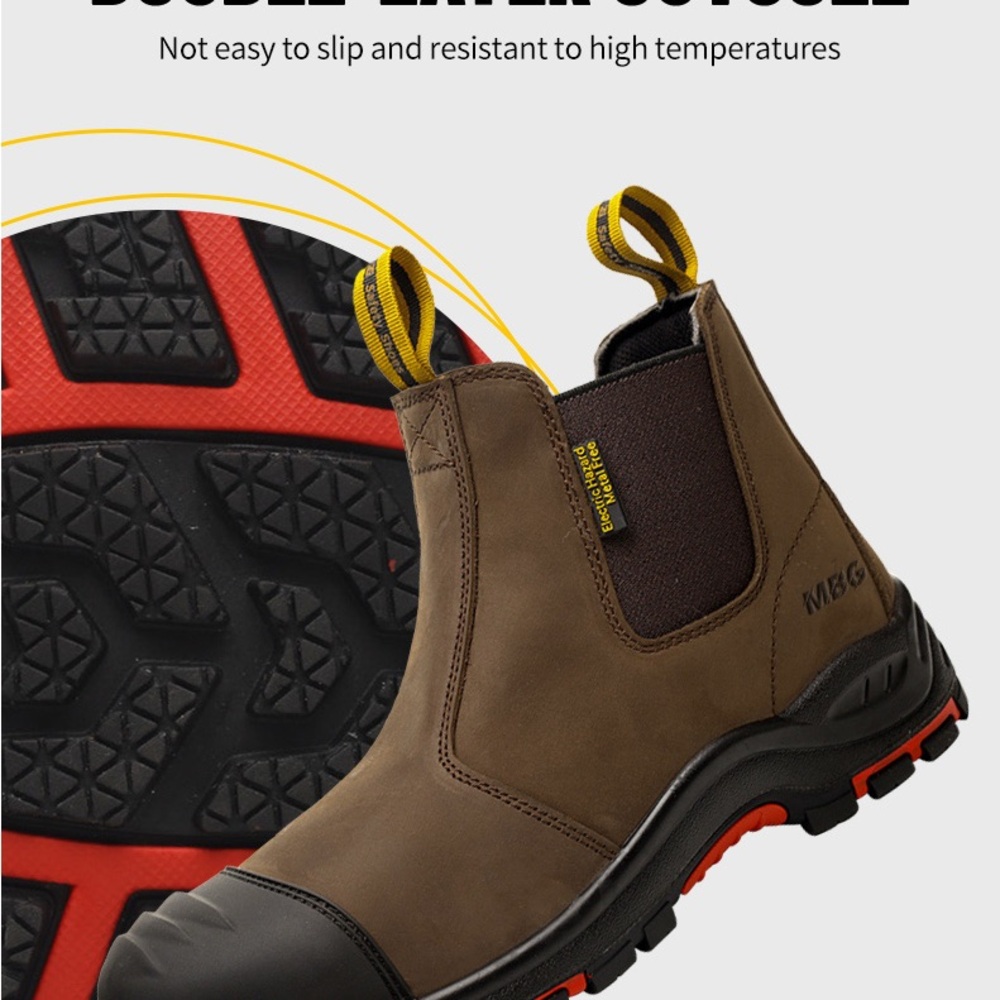 Men's Slip-Resistant Boots steel toe